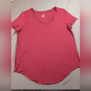 Women's V-Neck T-Shirt - Red